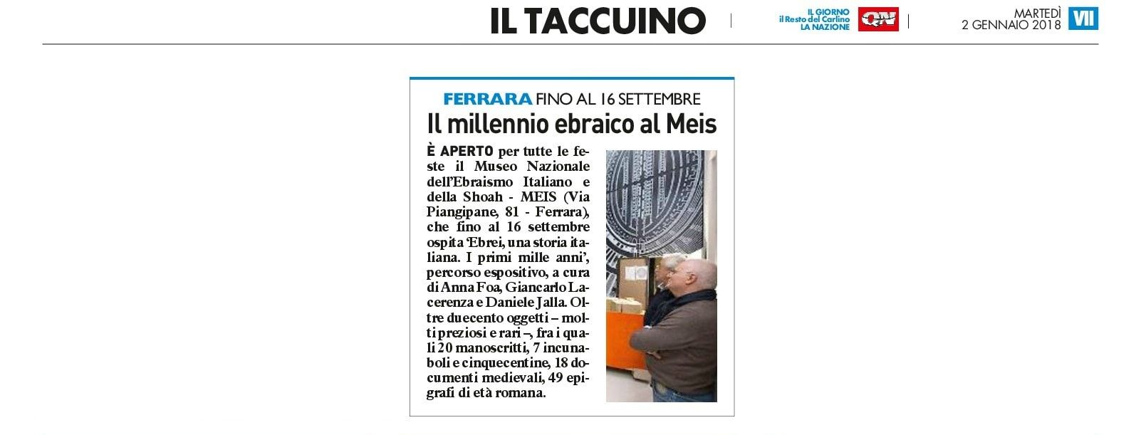 Il millennio ebraico al Meis