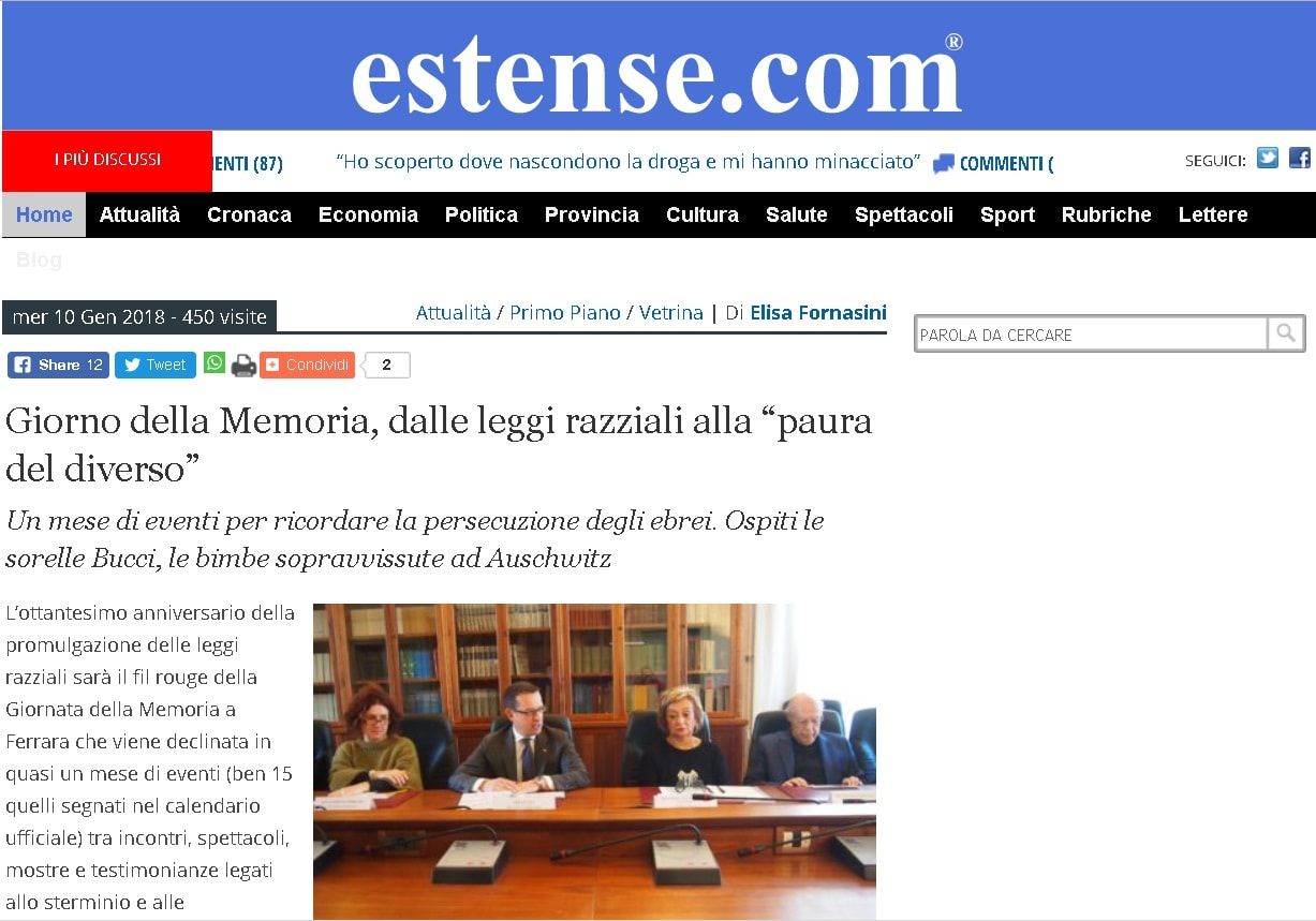 Giorno della Memoria, dalle leggi razziali alla “paura del diverso”