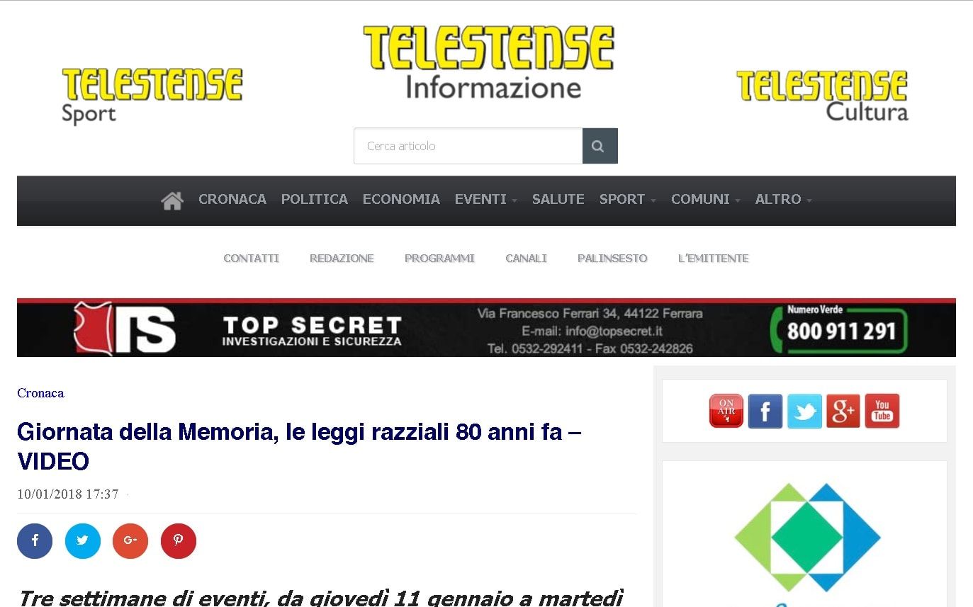 Giornata della Memoria, le leggi razziali 80 anni fa