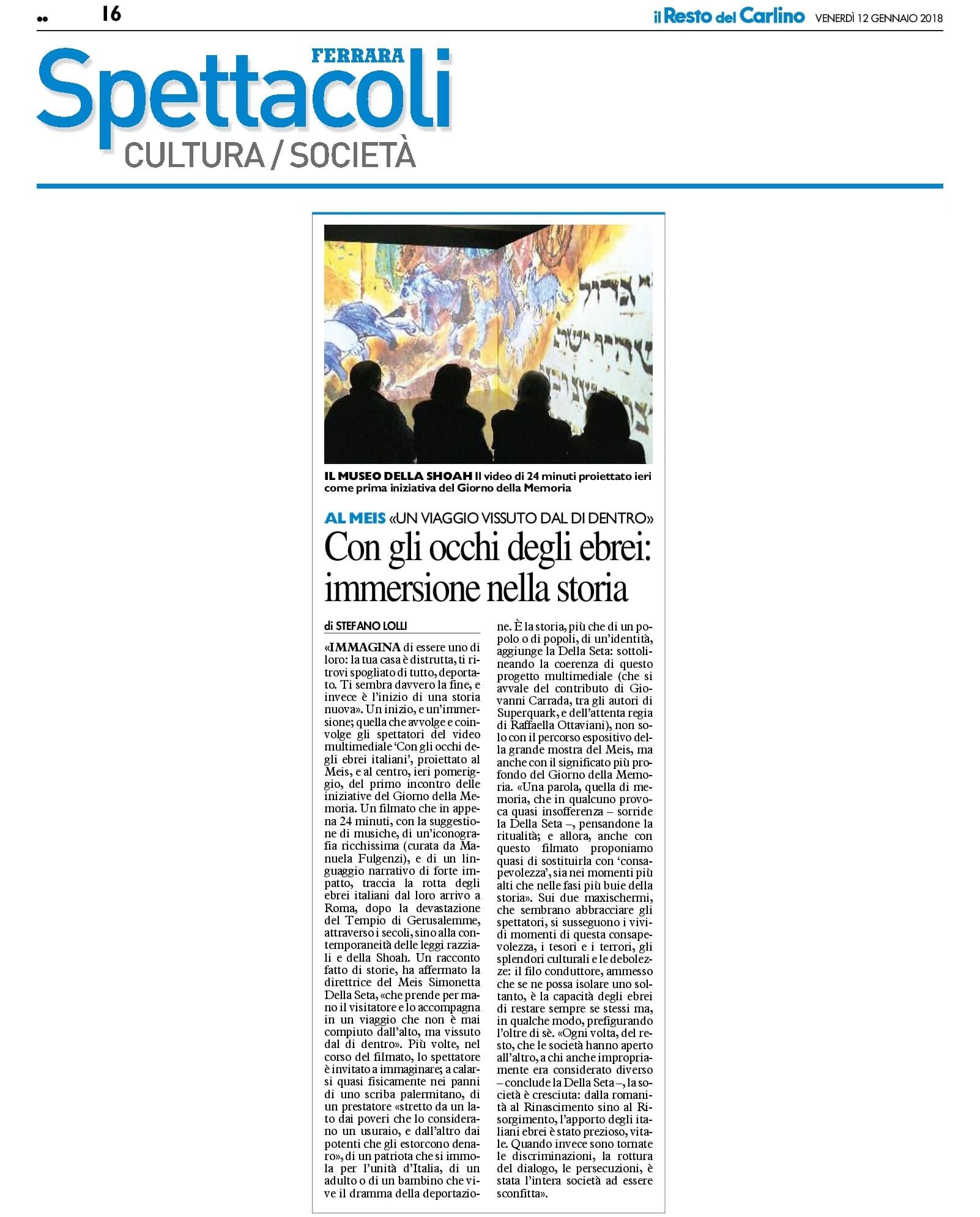 Con gli occhi degli ebrei: immersione nella storia