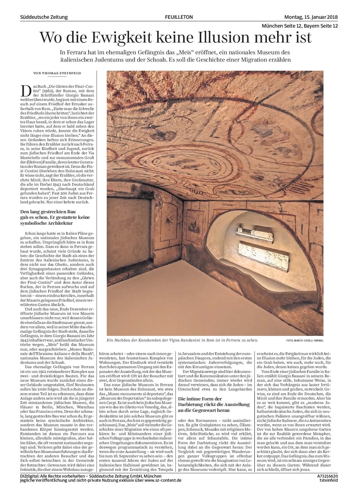 Wo die Ewigkeit keine Illusion mehr ist