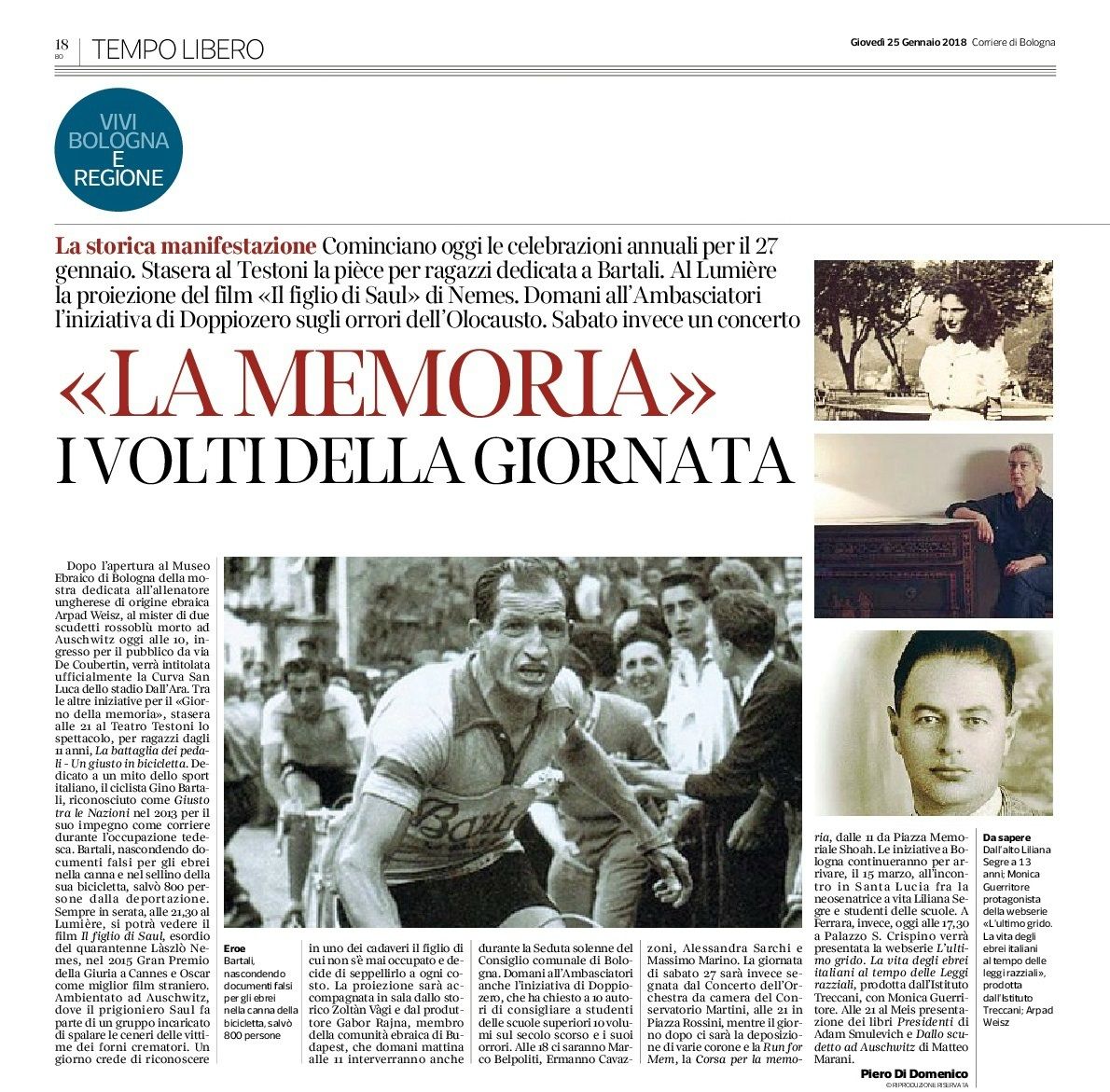 «LA MEMORIA». I VOLTI DELLA GIORNATA