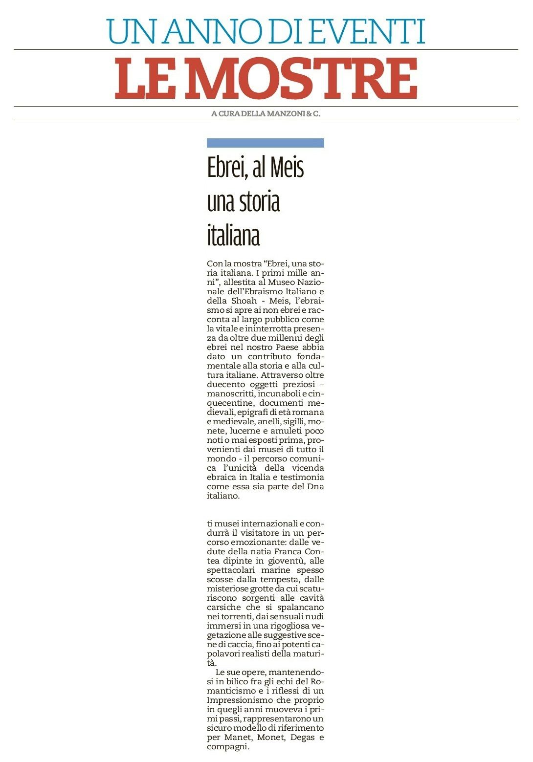 Ebrei, al Meis una storia italiana