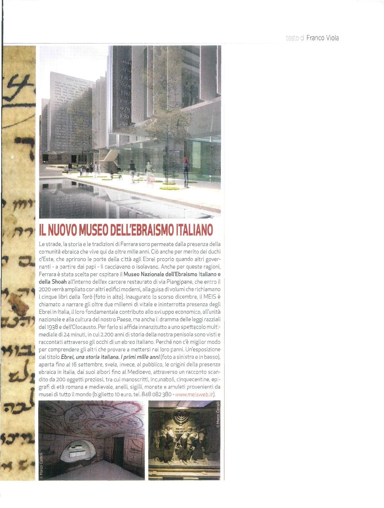 IL NUOVO MUSEO DELL’EBRAISMO ITALIANO