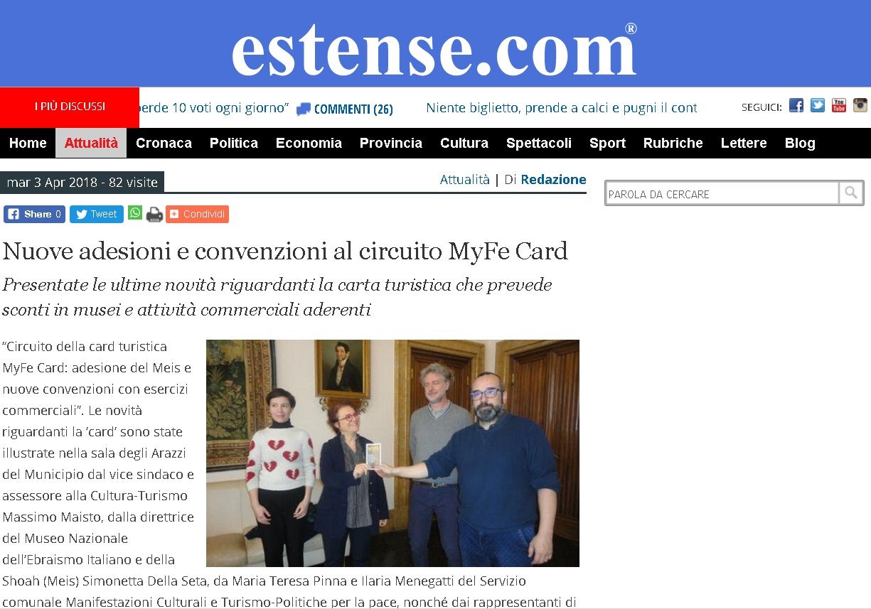 Nuove adesioni e convenzioni al circuito MyFe Card