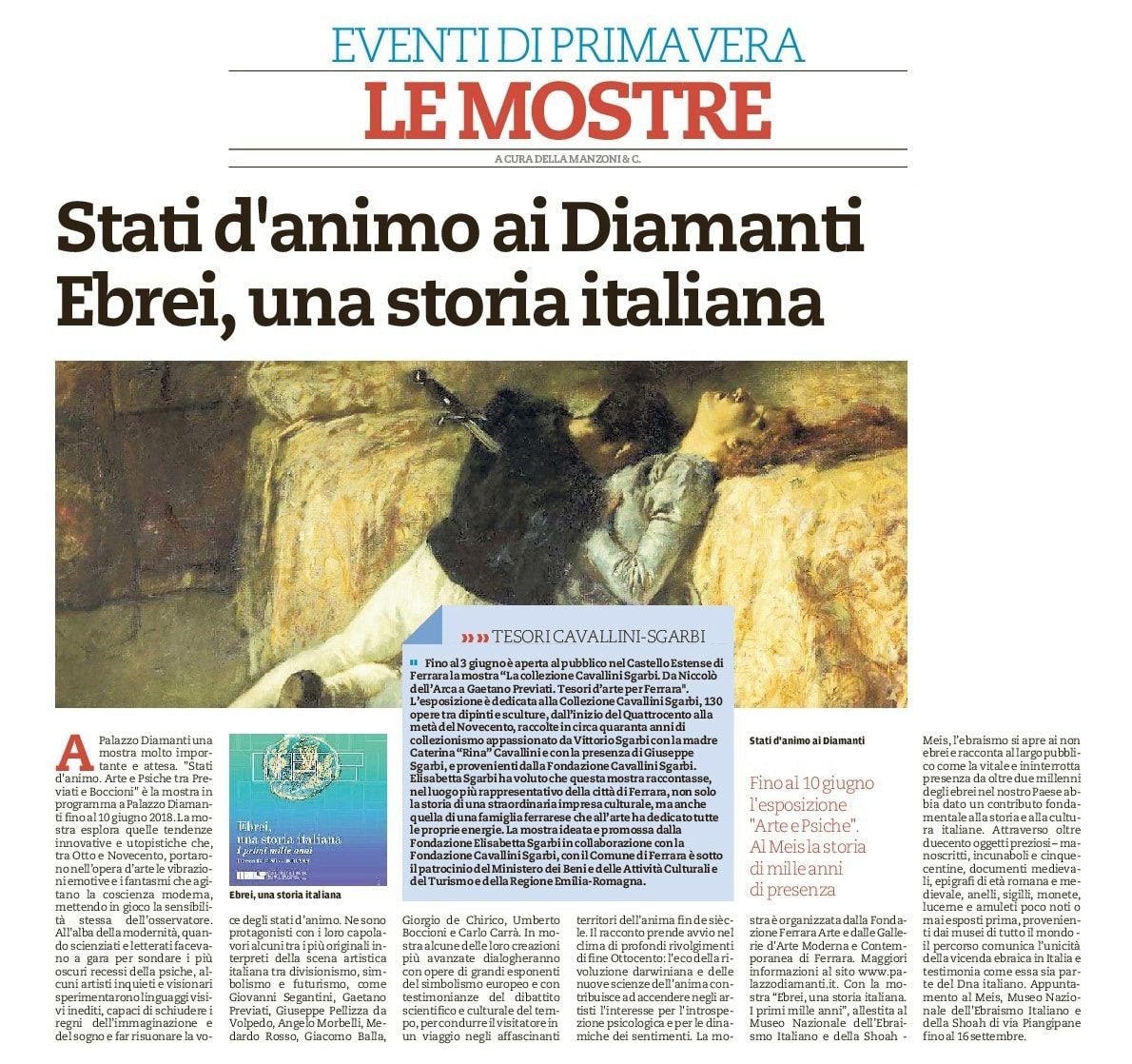 Stati d’animo ai Diamanti. Ebrei, una storia italiana