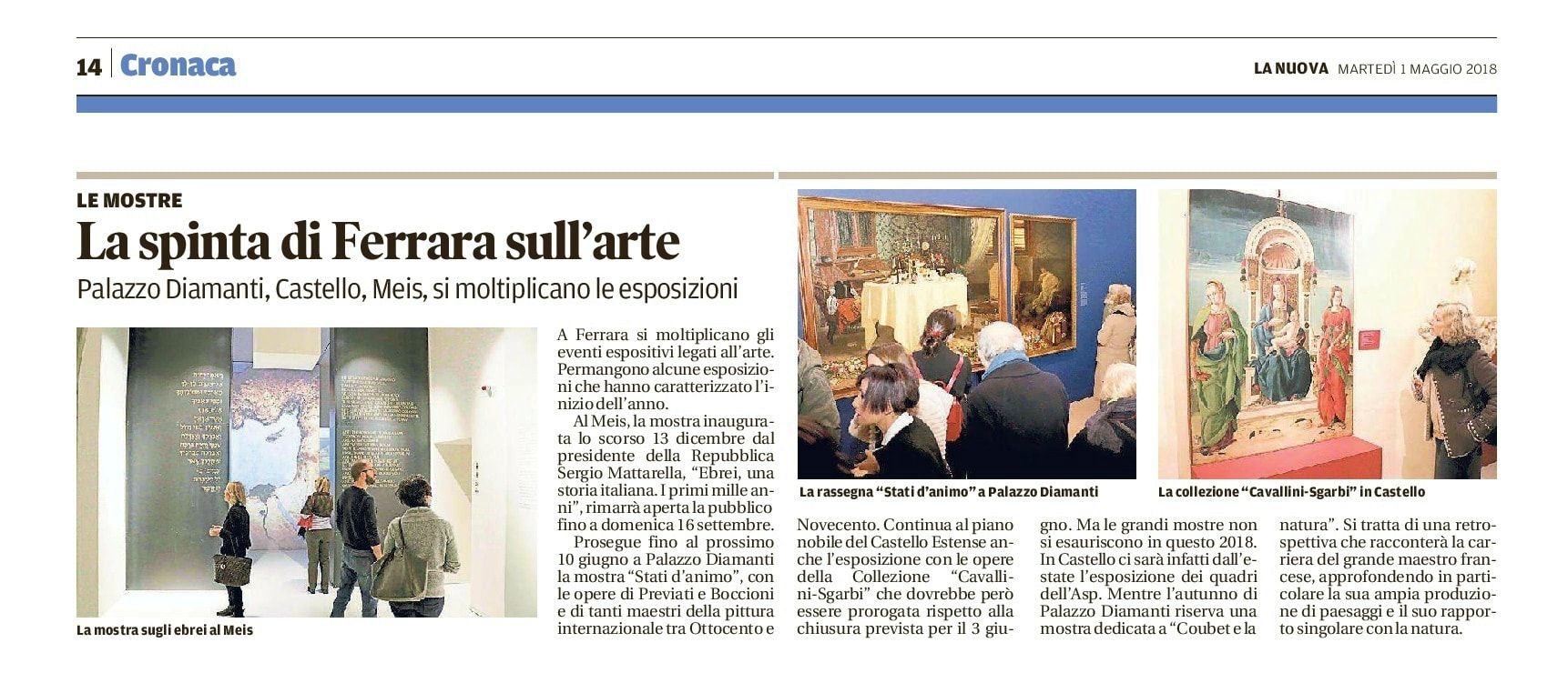 La spinta di Ferrara sull’arte