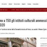 Mibact, salgono a 150 gli istituti culturali ammessi al riparto fondi 2018-2020