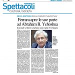 Ferrara apre le sue porte ad Abraham B. Yehoshua