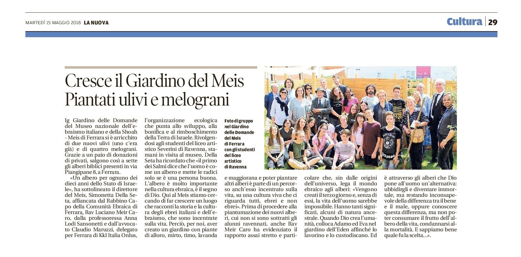 Cresce il Giardino del Meis Piantati ulivi e melograni