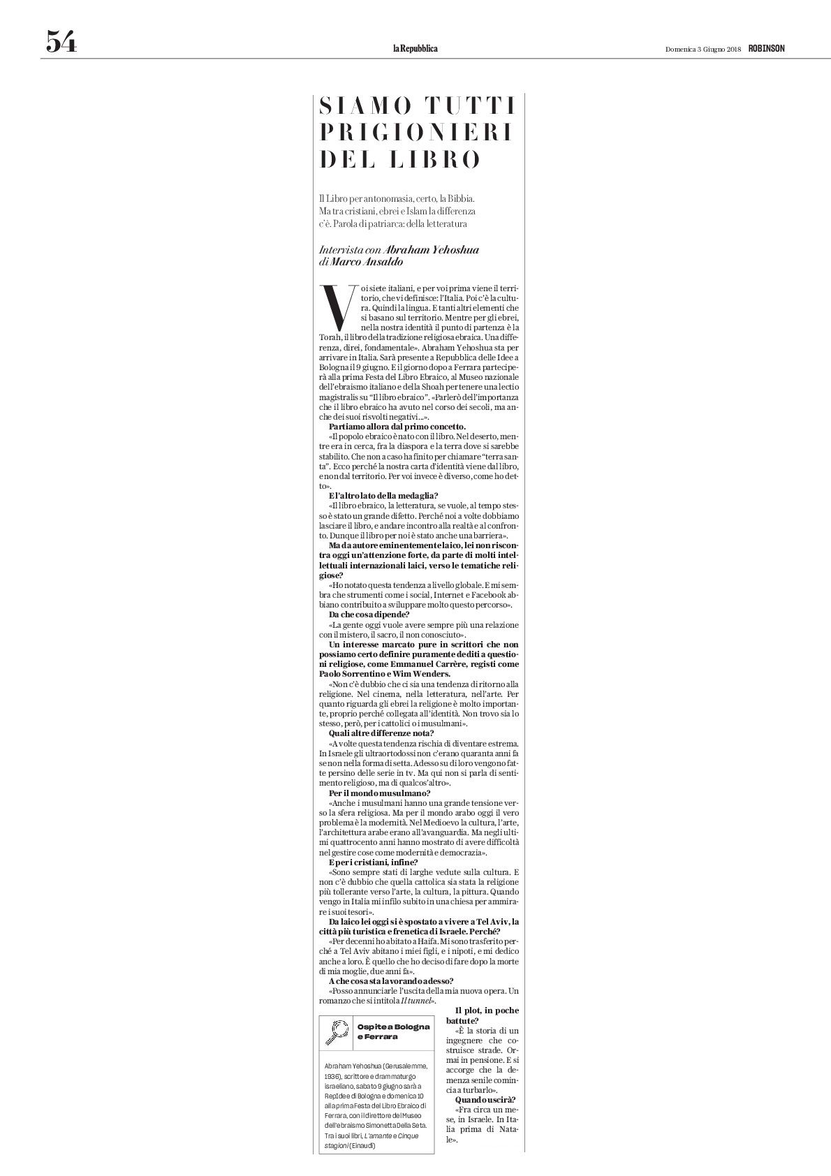 SIAMO TUTTI PRIGIONIERI DEL LIBRO