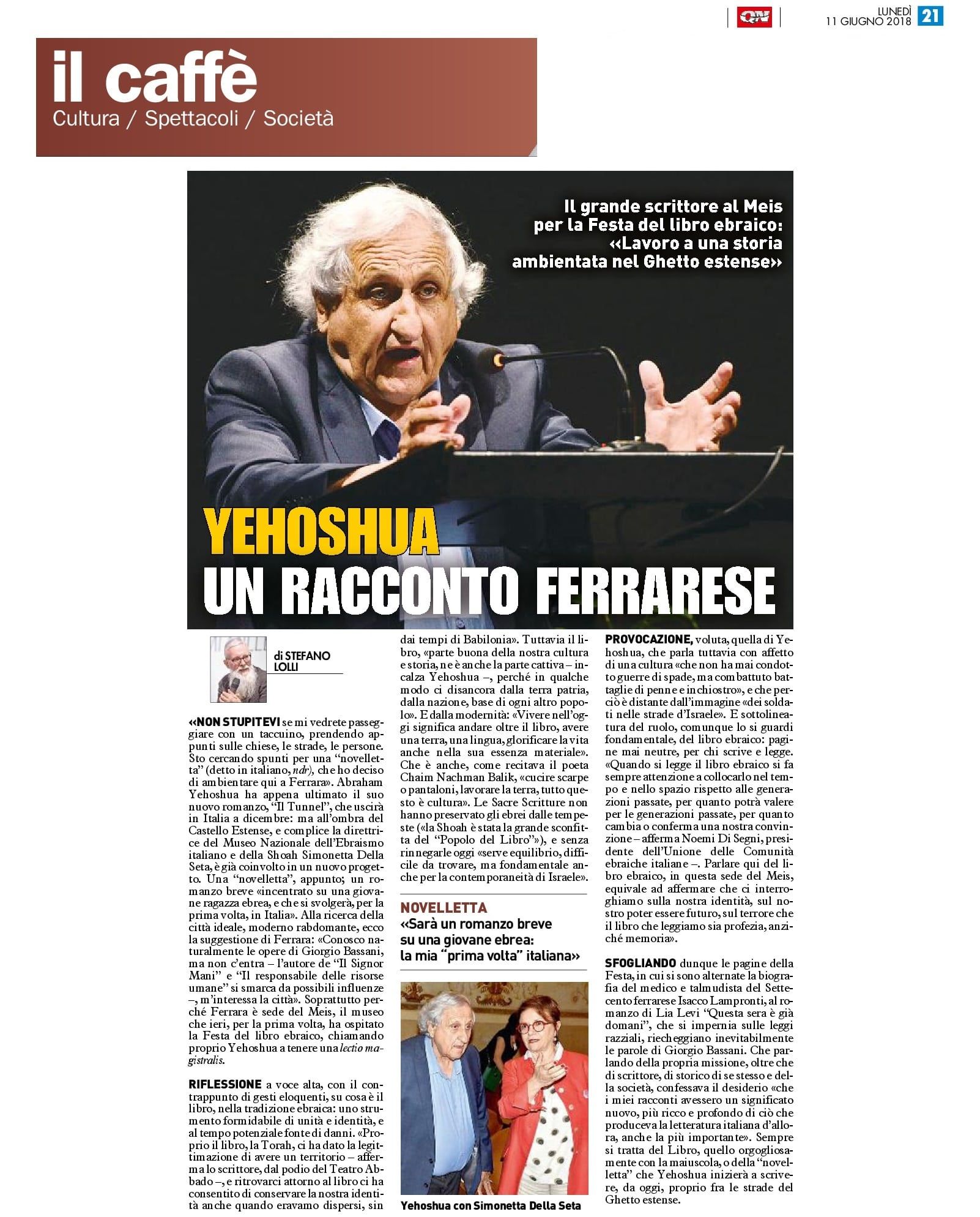 YEHOSHUA UN RACCONTO FERRARESE