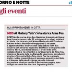 MEIS – Al ‘Gallery Talk’ c’è la storica Anna Foa