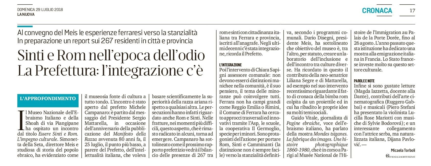 Sinti e Rom nell’epoca dell’odio. La Prefettura: l’integrazione c’è