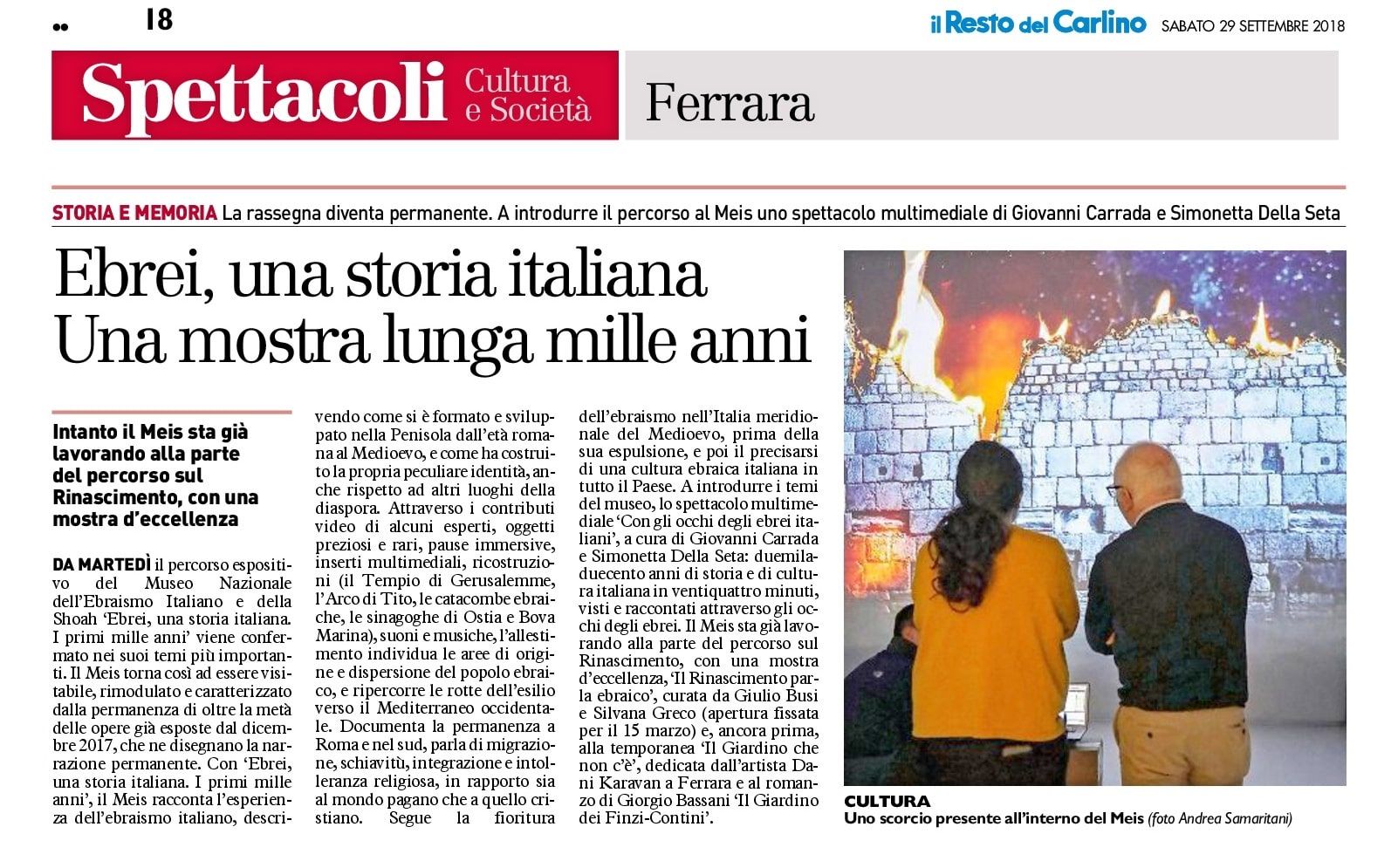 Ebrei, una storia italiana. Una mostra lunga mille anni