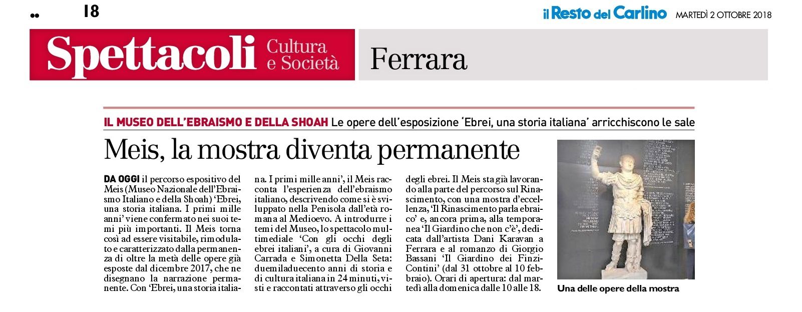 Meis, la mostra diventa permanente