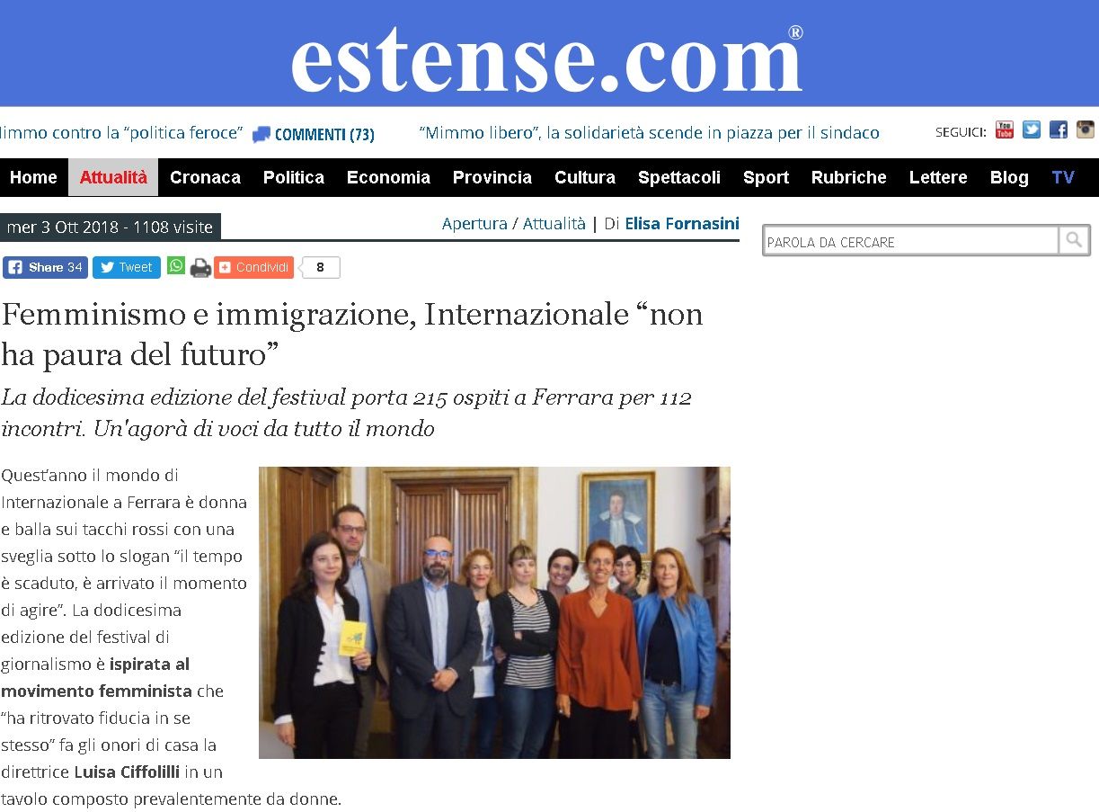 Femminismo e immigrazione, Internazionale “non ha paura del futuro”