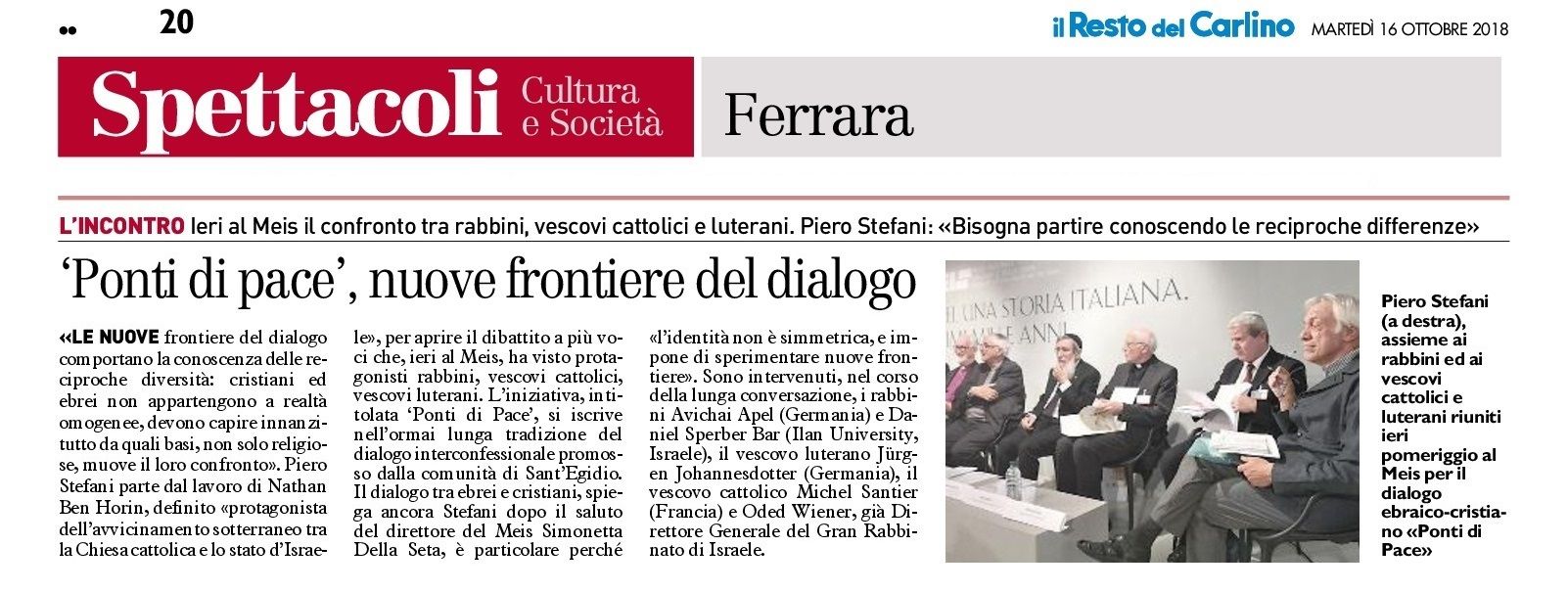 ‘Ponti di pace’, nuove frontiere del dialogo