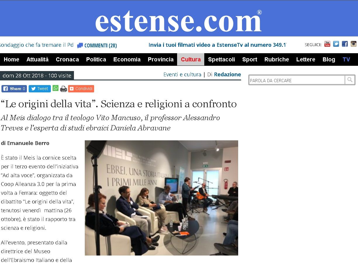 “Le origini della vita”. Scienza e religioni a confronto