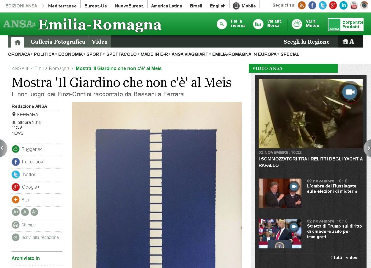 Mostra ‘Il Giardino che non c’è’ al Meis