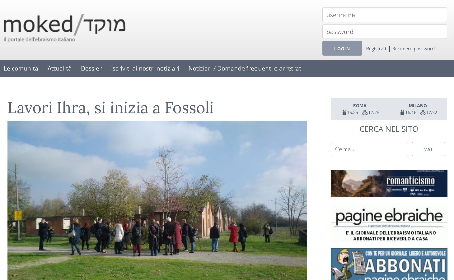 A Fossoli per non dimenticare