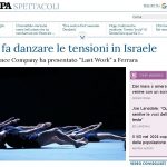 Naharin fa danzare le tensioni in Israele