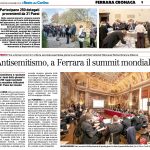 Antisemitismo, a Ferrara il summit mondiale