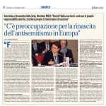 “C’è preoccupazione per la rinascita dell’antisemitismo in Europa”