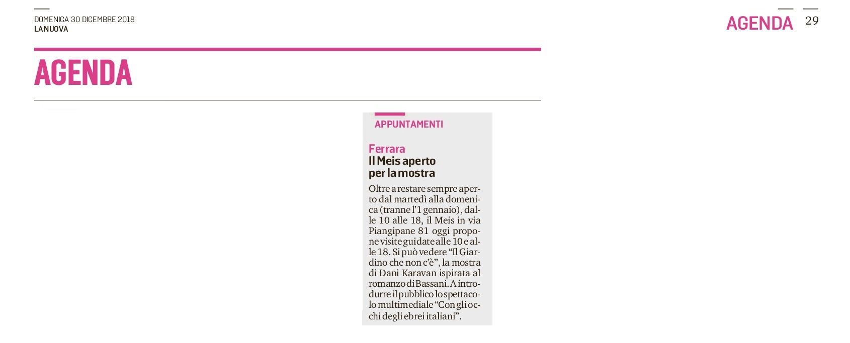 Il Meis aperto per la mostra