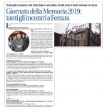 Giornata della Memoria 2019: tanti gli incontri a Ferrara