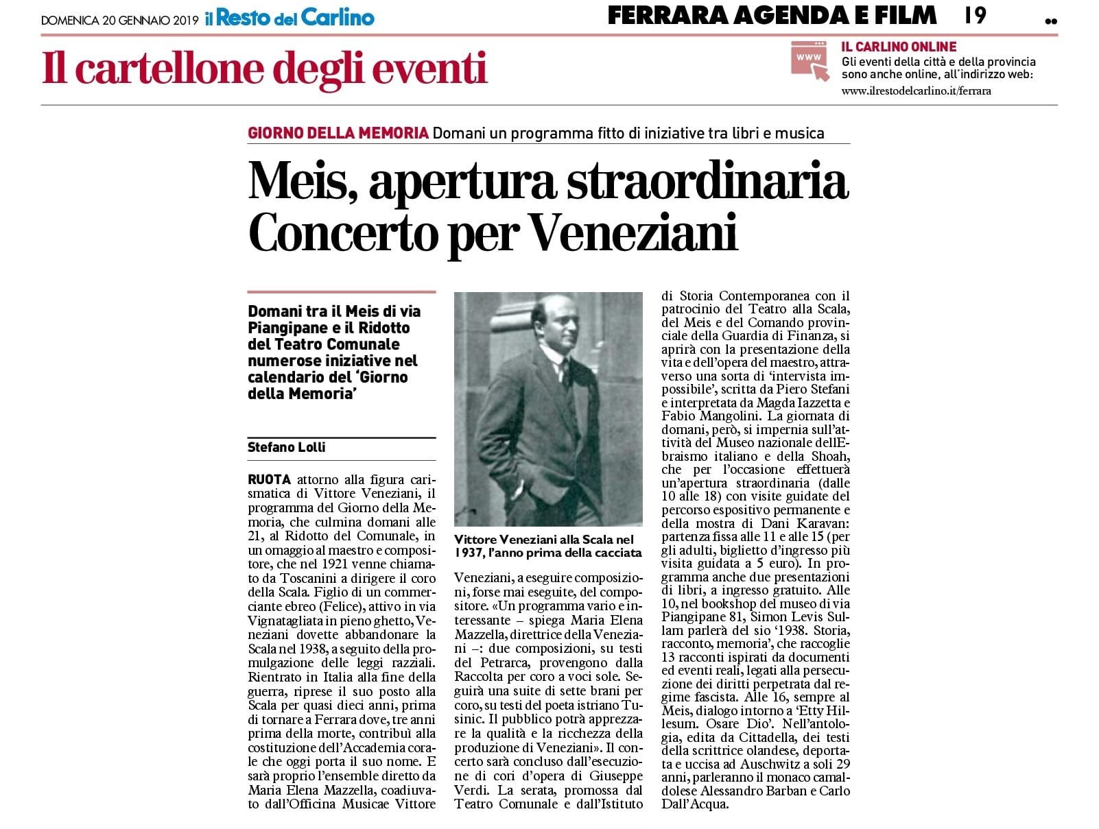 Meis, apertura straordinaria. Concerto per Veneziani