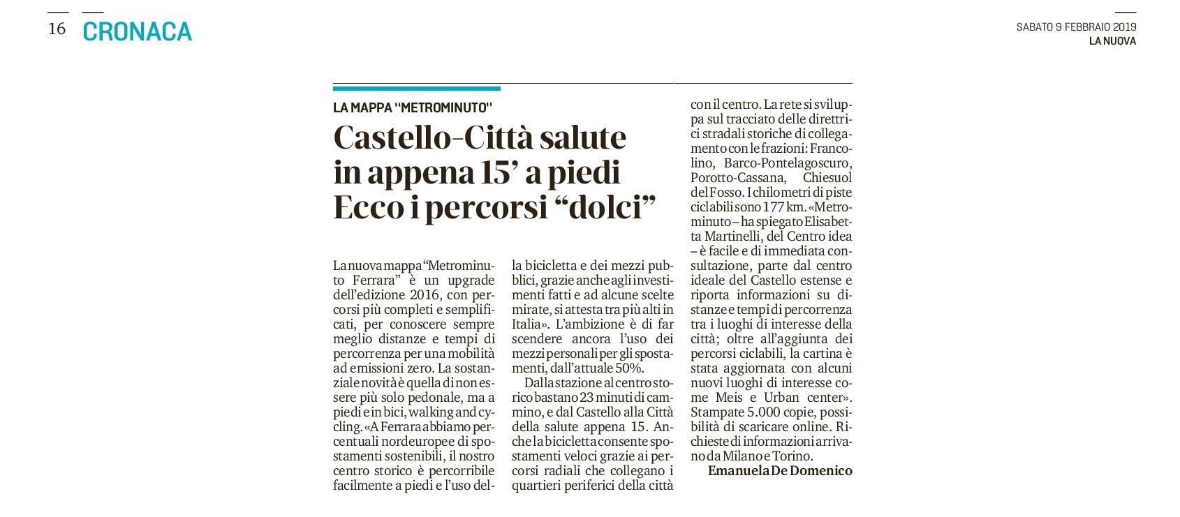 Castello-Città salute in appena 15’ a piedi. Ecco i percorsi “dolci”