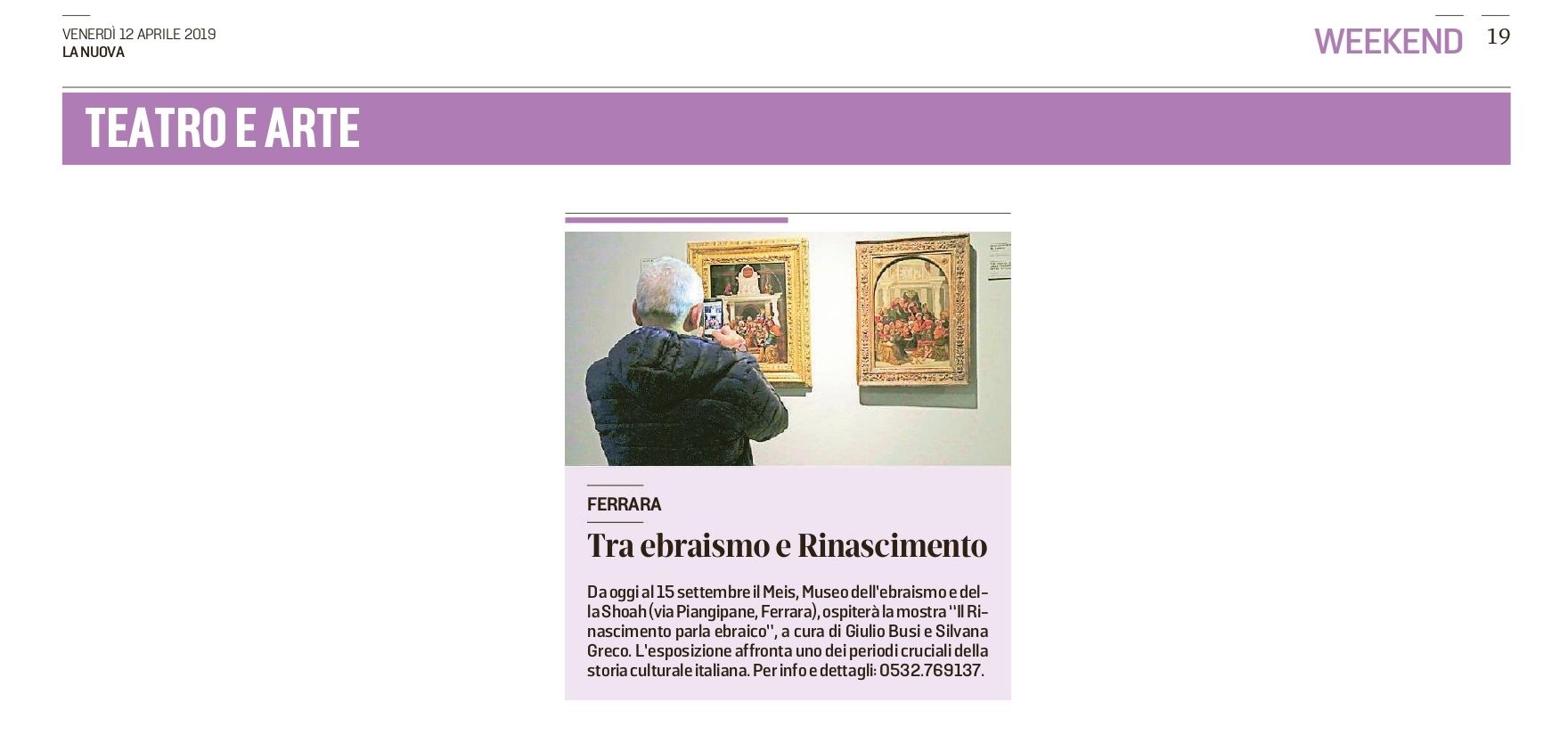 Tra ebraismo e Rinascimento