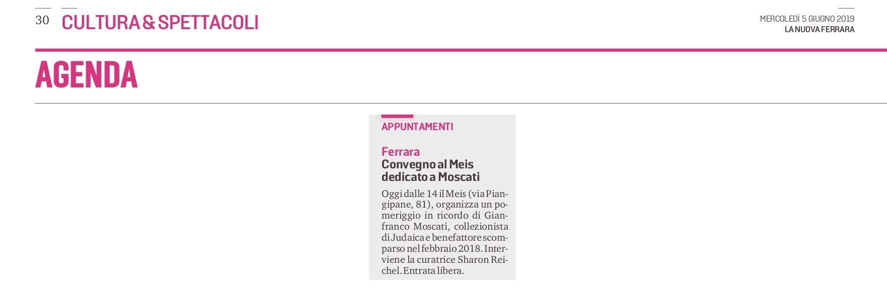 Convegno al Meis dedicato a Moscati