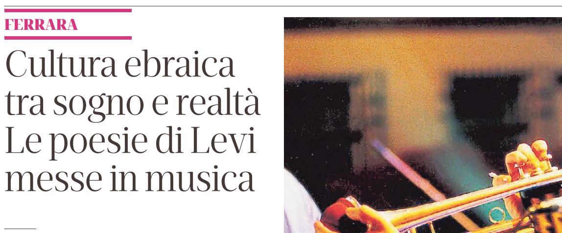 Cultura ebraica tra sogno e realtà. Le poesie di Levi messe in musica