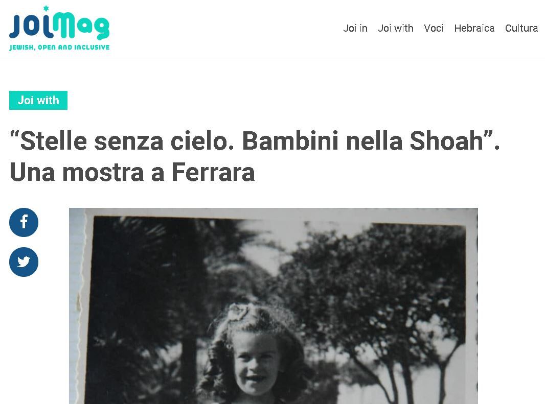 Inaugura l’esposizione al Meis in collaborazione con Yad Vashem