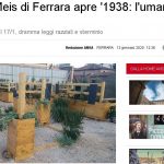 Mostre: al Meis di Ferrara apre ‘1938: l’umanità negata’