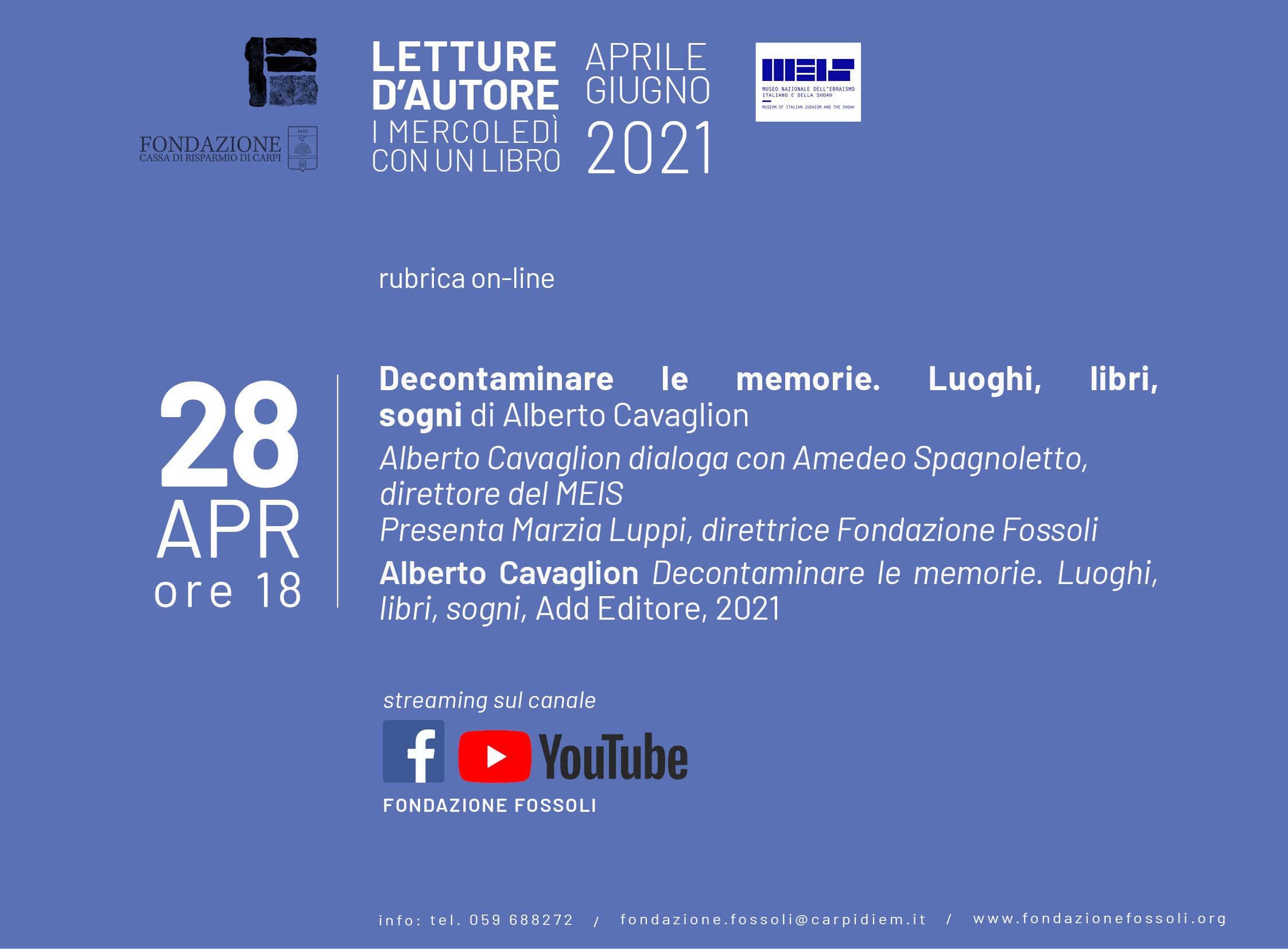 28 aprile – Letture d’autore
