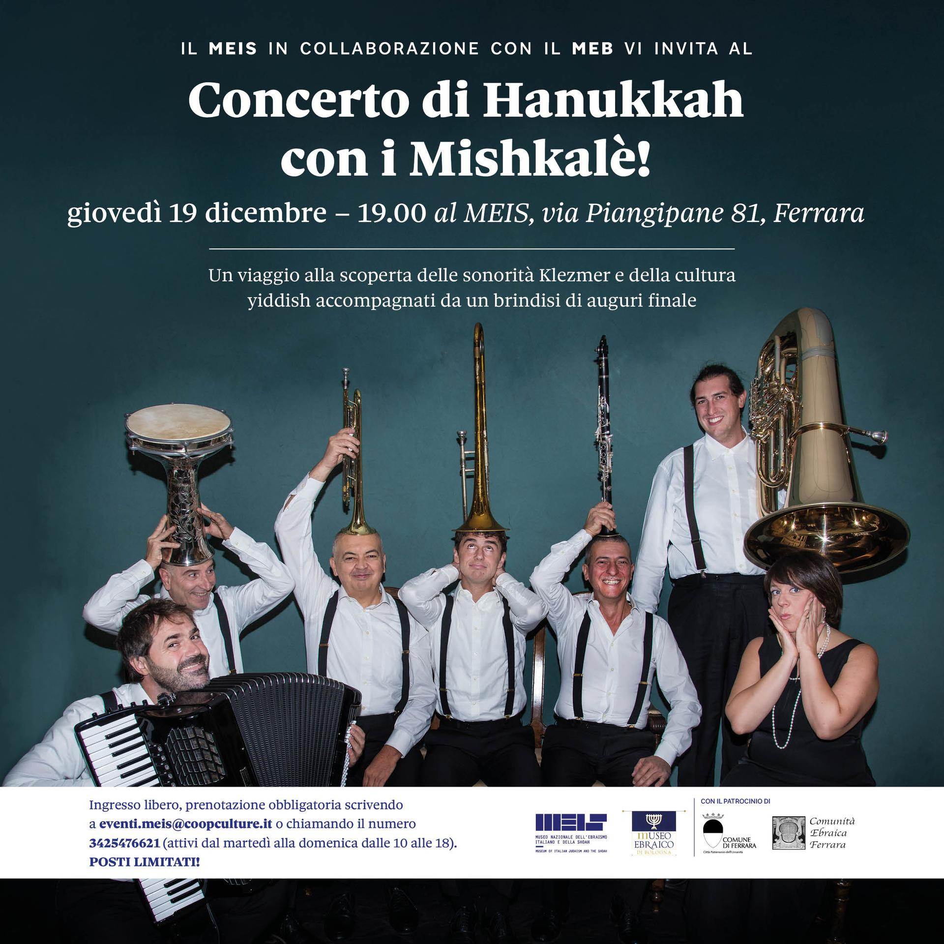 19 dicembre, concerto di Hanukkah