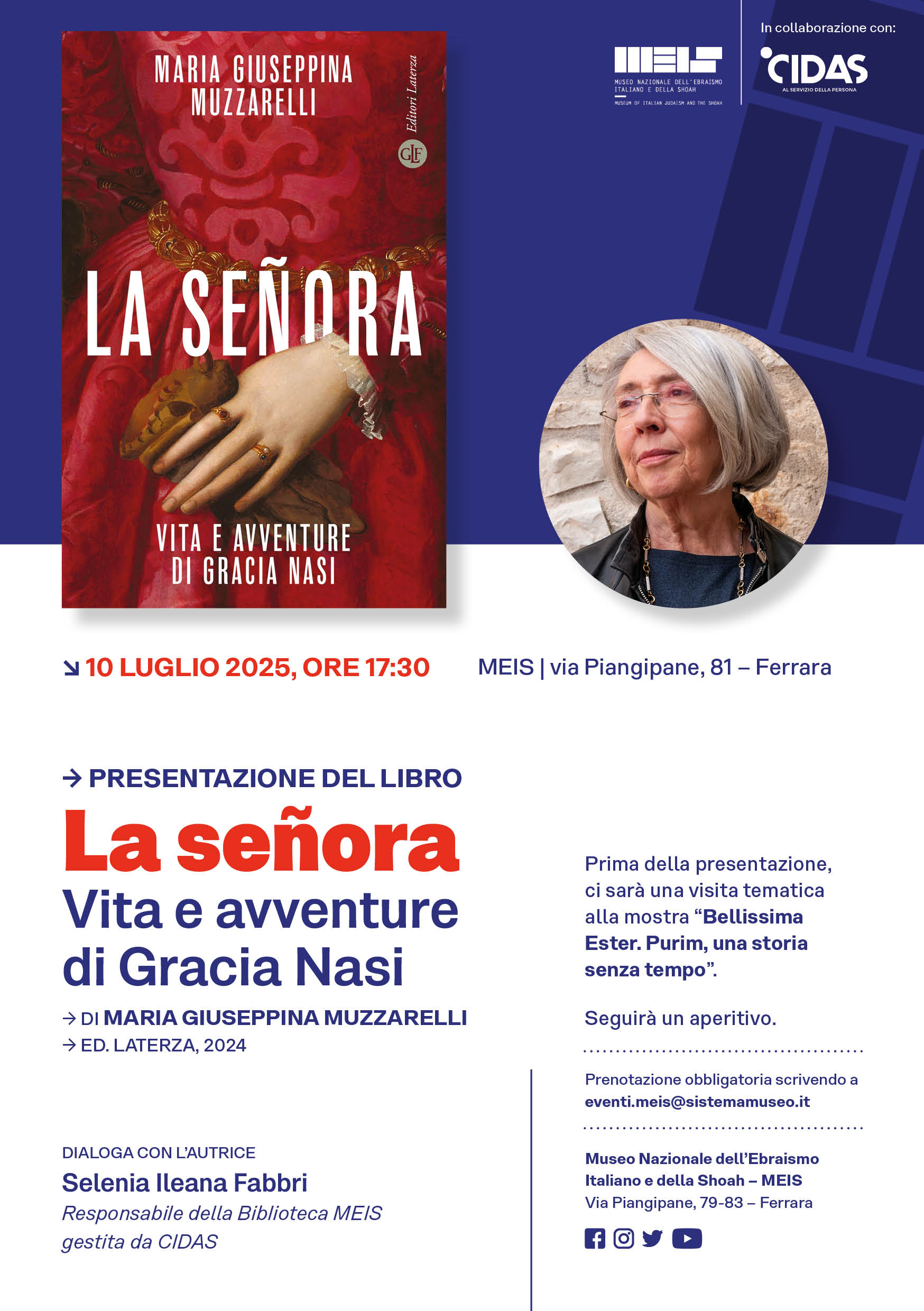 10 luglio, evento in presenza