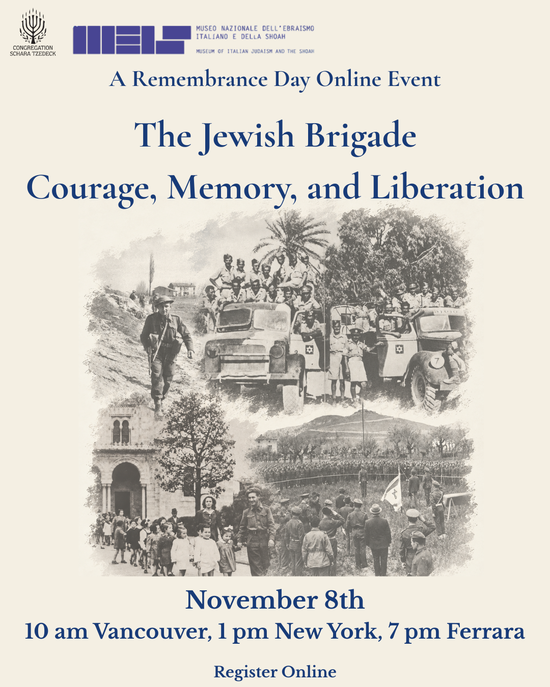 8 novembre, evento online in inglese